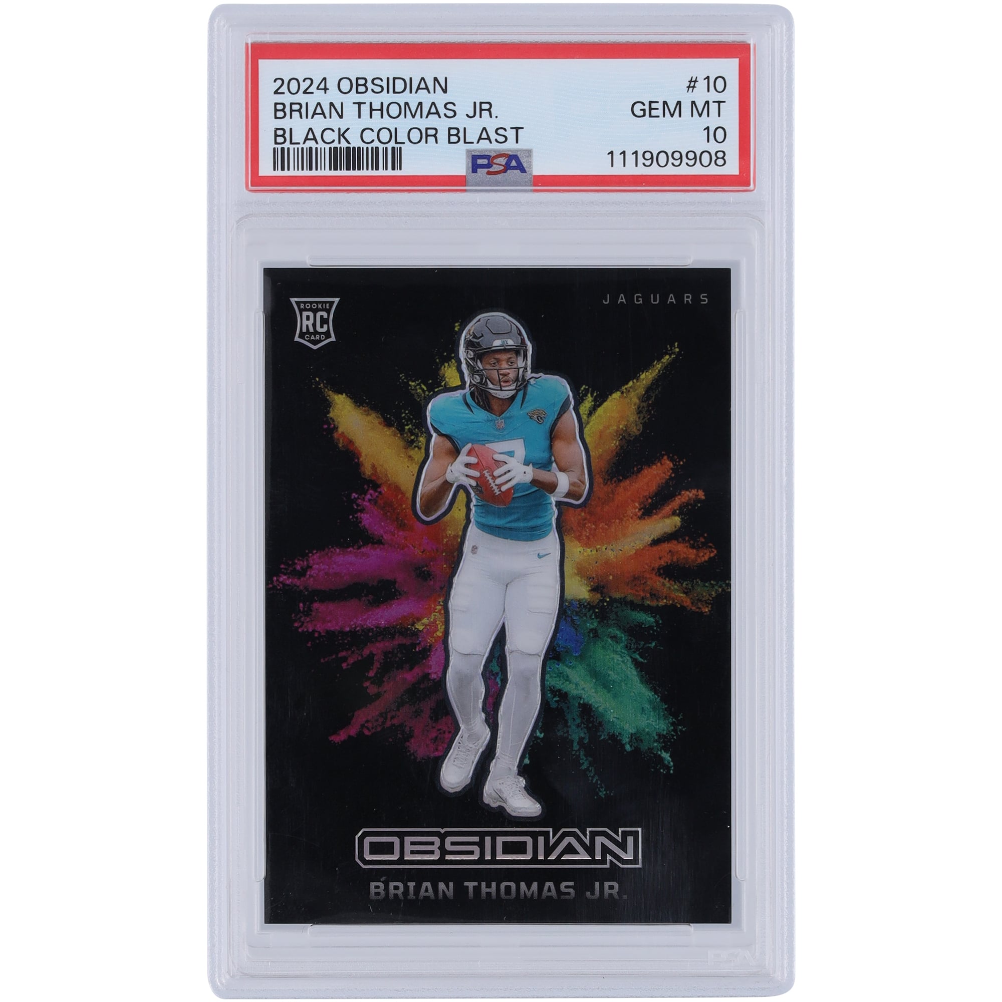Brian Thomas Jr. Jacksonville Jaguars 2024 Panini Obsidian Color 