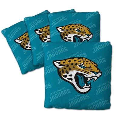 Jacksonville Jaguars Fanpoint Four-Piece Cornhole Bag Set