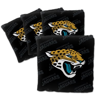 Jacksonville Jaguars Fanpoint Four-Piece Cornhole Bag Set