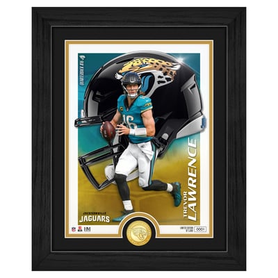 Trevor Lawrence Jacksonville Jaguars Highland Mint Limited Edition 13" x 16" Challenger Bronze Coin Photo Mint