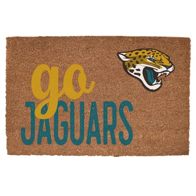 Jacksonville Jaguars 20" x 30" Go Team Coir Door Mat
