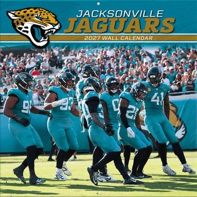 Jacksonville Jaguars 2027 12” x 12” Team Wall Calendar
