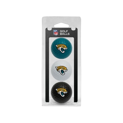 Jacksonville Jaguars 3-Pack Multi-Colored Team Golf Ball Set