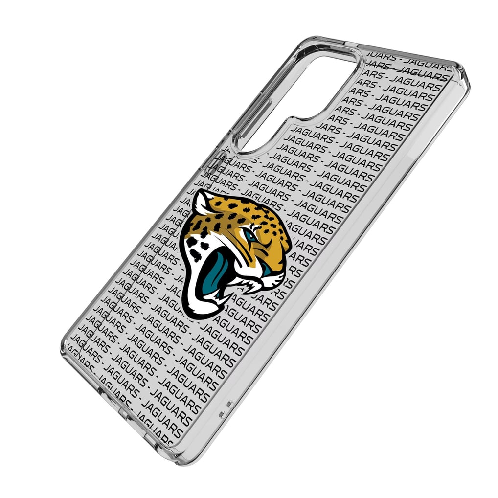 Jacksonville Jaguars Galaxy Clear Text Backdrop Design Case