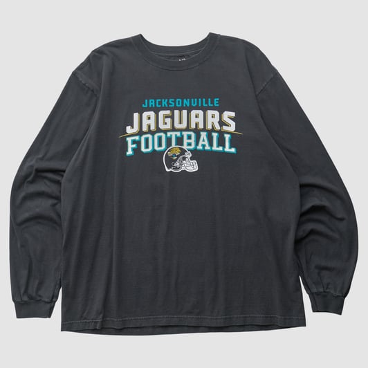 Jacksonville Jaguars Reebok 2000s Long Sleeve T-shirt - Black - 2XL by Fanatics Real Vintage
