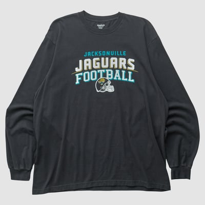 Jacksonville Jaguars Reebok 2000s Long Sleeve T-shirt - Black - 3XL by Fanatics Real Vintage