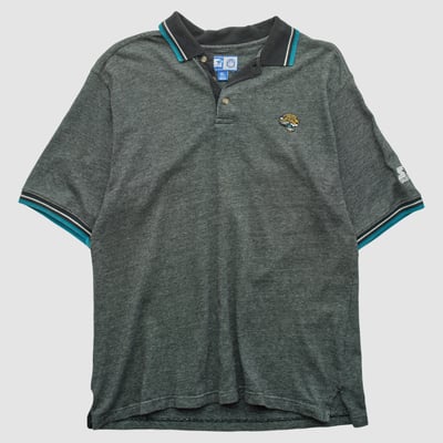 Jacksonville Jaguars Starter 90s Polo - Dark Heather Gray - M by Fanatics Real Vintage