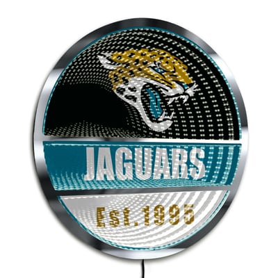 Jacksonville Jaguars Three-Cell Circular Infinity Light