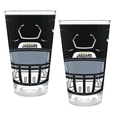 Jacksonville Jaguars Two-Piece 16oz. Helmet Pint Glass Set