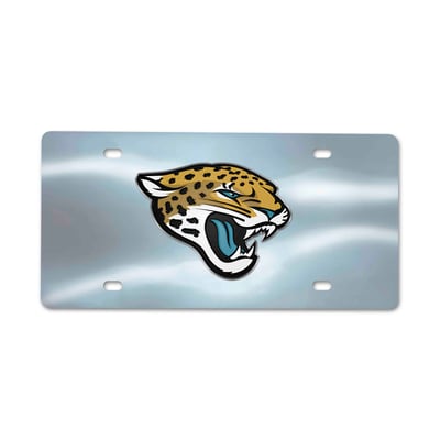 Jacksonville Jaguars Logo Brands Chrome Diecast License Plate