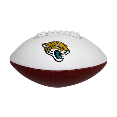 Jacksonville Jaguars Logo Brands Full Size Autograph Football