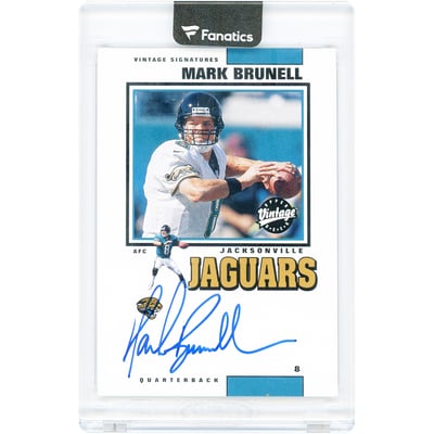 Mark Brunell Jacksonville Jaguars Autographed 2001 Upper Deck Vintage Signatures #MB-VS Card 