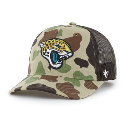 Jacksonville Jaguars Carhartt x '47 Adjustable Trucker Hat - Duck Camo