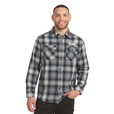  Jacksonville Jaguars Darius Rucker Collection by Fanatics Flannel Plaid Long Sleeve Button Up Shirt - Black