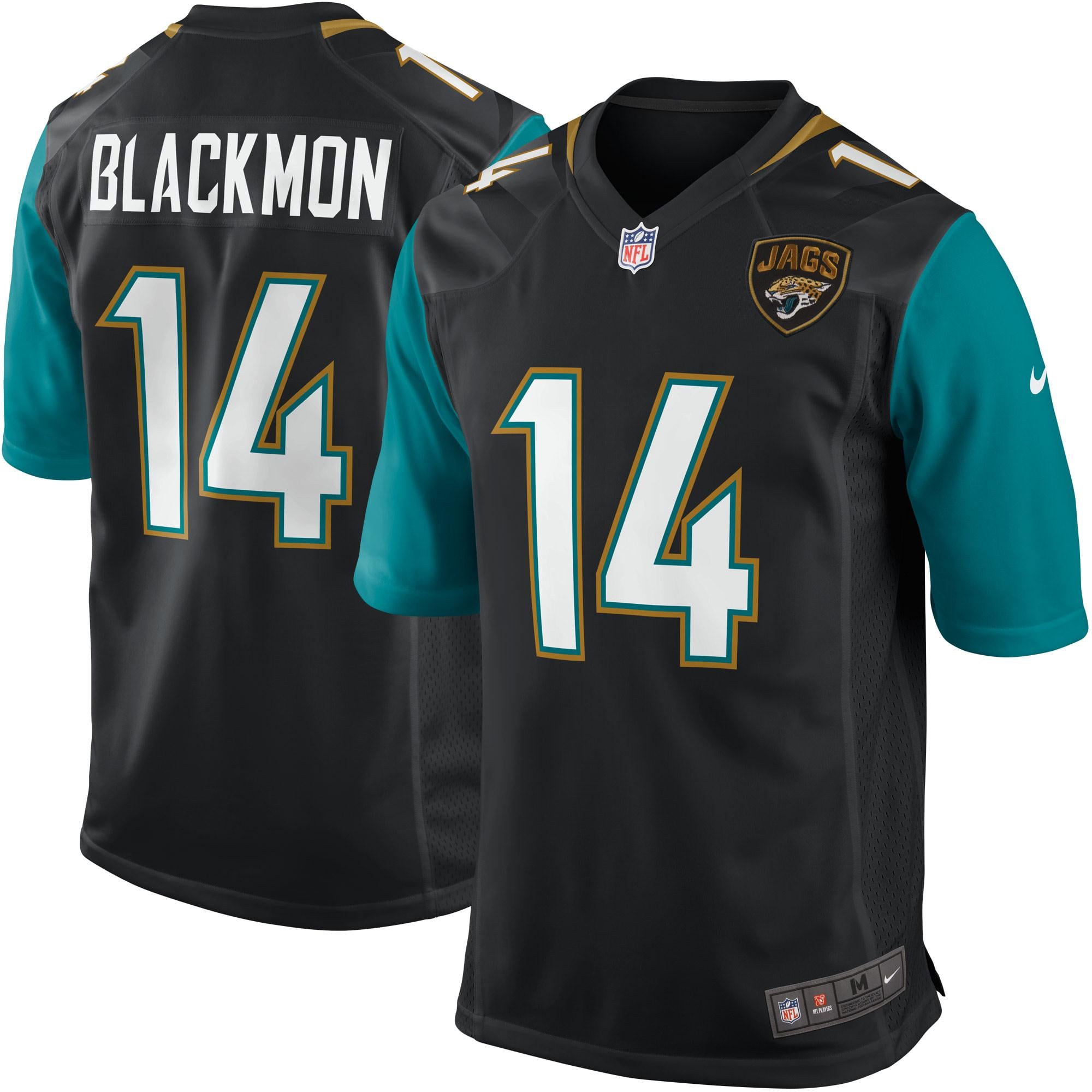 Mens Jacksonville Jaguars Justin Blackmon Nike Black Game Jersey
