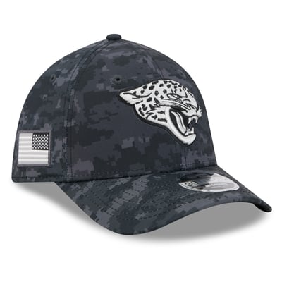 Jacksonville Jaguars New Era 2026 Salute To Service 39THIRTY M-Crown Stretch Hat - Black