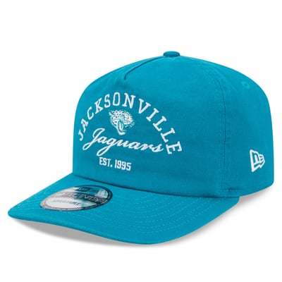 Jacksonville Jaguars New Era Stacked 19TWENTY Adjustable Hat - Teal