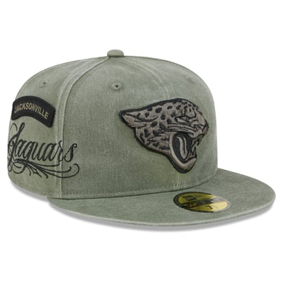 Jacksonville Jaguars New Era x BJ Betts 2026 Salute To Service 59FIFTY Fitted Hat - Olive