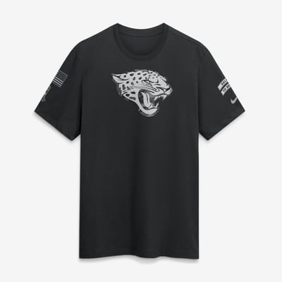  Jacksonville Jaguars Nike 2026 Salute to Service Slub T-Shirt - Black