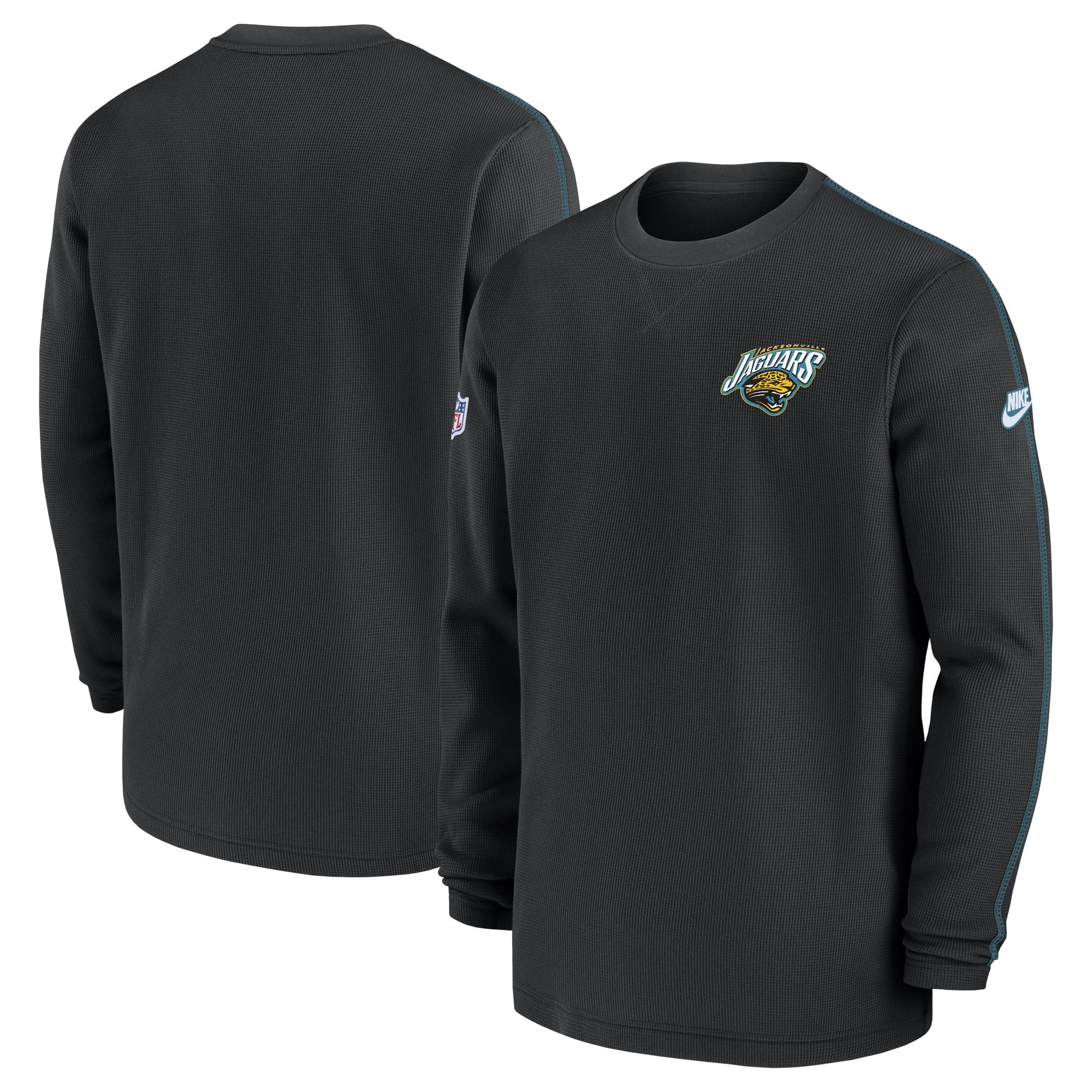 Men's Jacksonville Jaguars Nike Black Alternate Logo Coach Long Sleeve Top