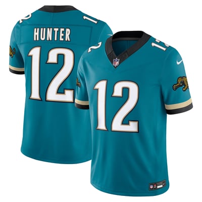 Travis Hunter Jacksonville Jaguars Nike Alternate Prowler Throwback Vapor F.U.S.E. Stitched Limited Jersey - Teal