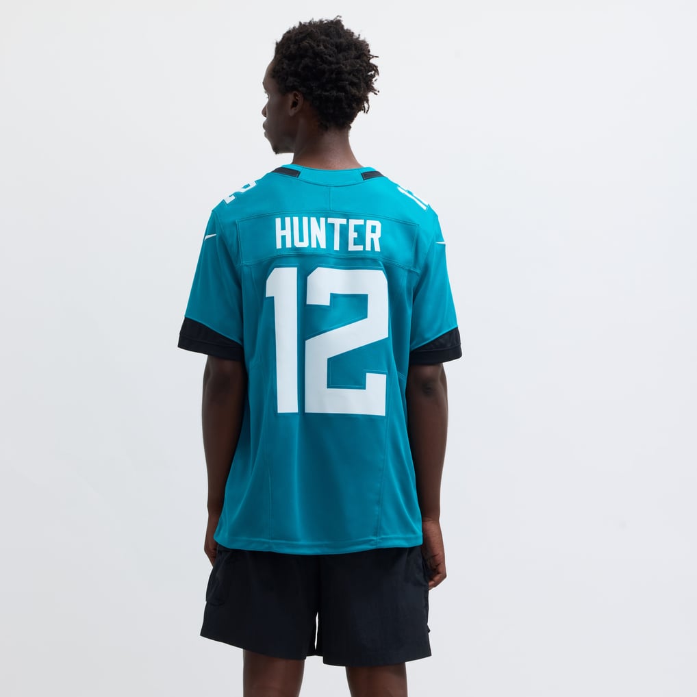 Code 1 Performance Nj Men's Nike Travis Hunter Teal Jacksonville Jaguars Team Limited Jersey