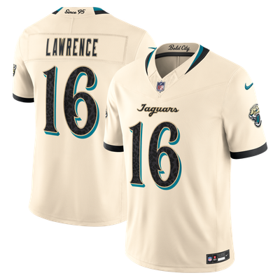 Trevor Lawrence Jacksonville Jaguars Nike 2026 Rivalries Collection Stitched Limited Jersey - Natural
