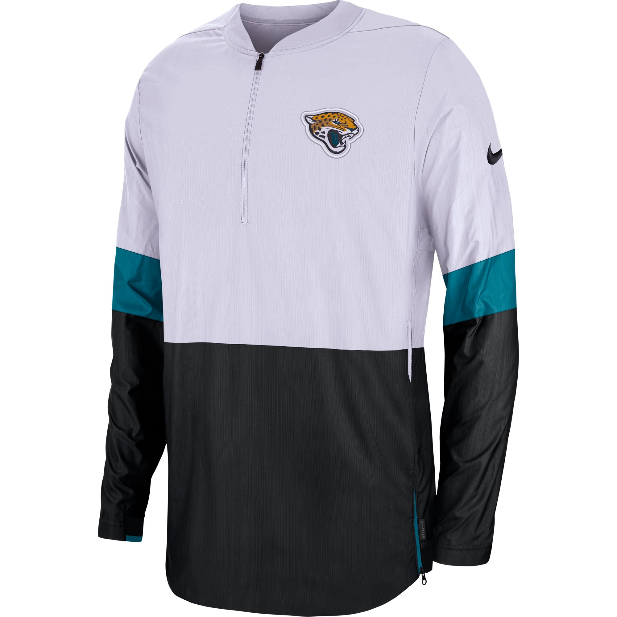 Men's Nike White/Black Jacksonville Jaguars Sideline Coaches Half