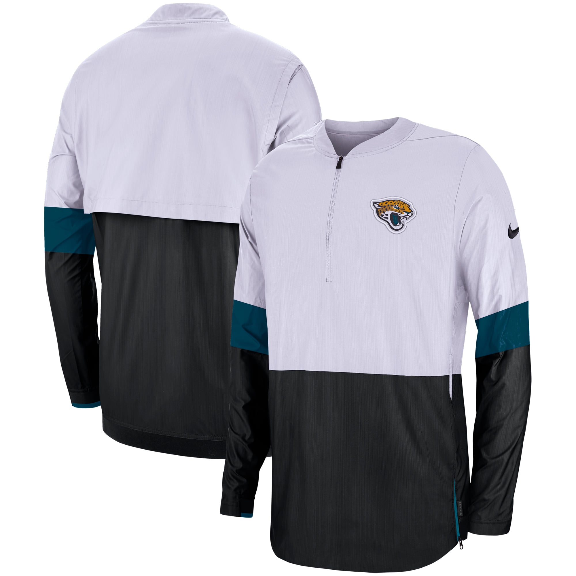 ウェア JAYJA Men's Nike White/Black Jacksonville Jaguars Sideline Coaches Half