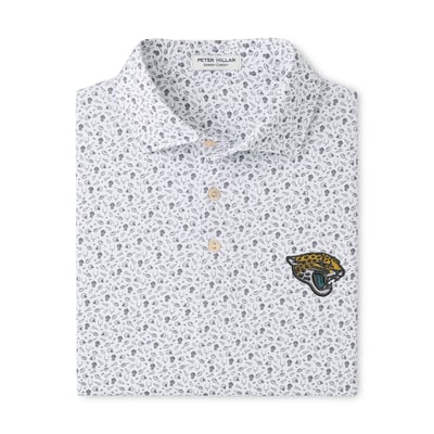 Jacksonville Jaguars Peter Millar Kick Off Performance Jersey Polo - Gray
