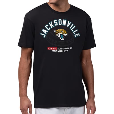 Jacksonville Jaguars Starter 2026 NFL London Games Stadium Graphic T-Shirt - Black

