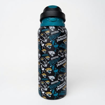 Jacksonville Jaguars Pegasus 32oz. Game Day Pennant Stainless Steel ProPress Water Bottle