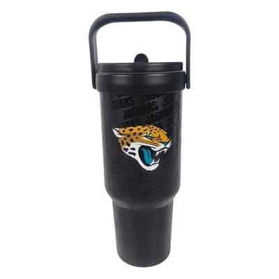 Jacksonville Jaguars Pegasus 40oz. 5-D Logo Wordmark Stainless Steel ProCarry Tumbler