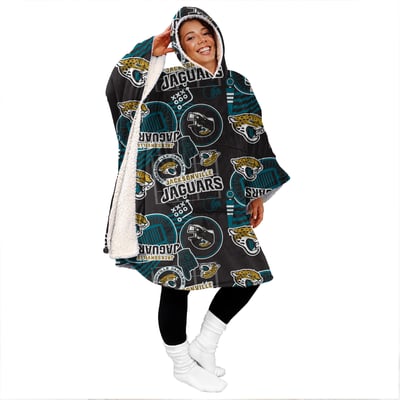 Jacksonville Jaguars Pegasus Mashup 50" x 70" Bloncho Sherpa Fan Cape