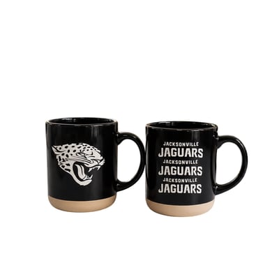 Jacksonville Jaguars Pegasus Two-Piece 14oz. Echo Logo Ceramic Mug Set