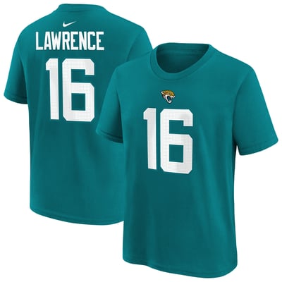 Trevor Lawrence Jacksonville Jaguars Nike Preschool Player Name & Number T-Shirt - Teal