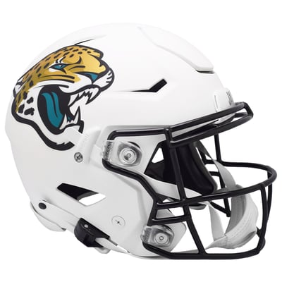Jacksonville Jaguars Riddell 2024 On-Field Shell White Alternate Flex Authentic Helmet