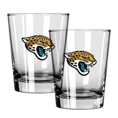 Jacksonville Jaguars The Memory Company 15oz. Two-Pack Rocks Glass Gift Set