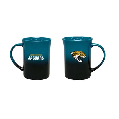 Jacksonville Jaguars The Memory Company Two-Pack 15oz. Ceramic Ombre Mug Set