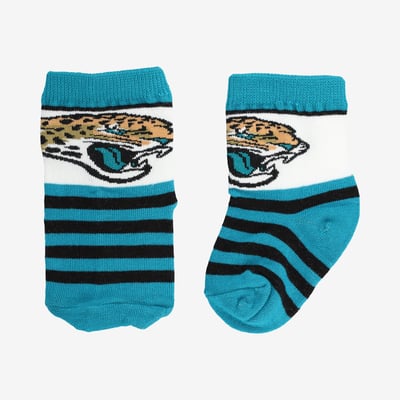  Jacksonville Jaguars Starter Toddler Rugby Block Socks - Teal