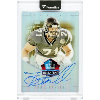 Tony Boselli Jacksonville Jaguars Autographed 2024 Panini Hall Of Fame #HOF-TBO #47/50 Card
