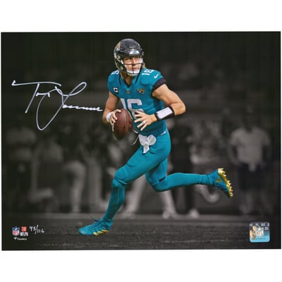 Trevor Lawrence Jacksonville Jaguars Fanatics Authentic Autographed 11" x 14" Teal Jersey Spotlight Photograph - Limited Edition of 116