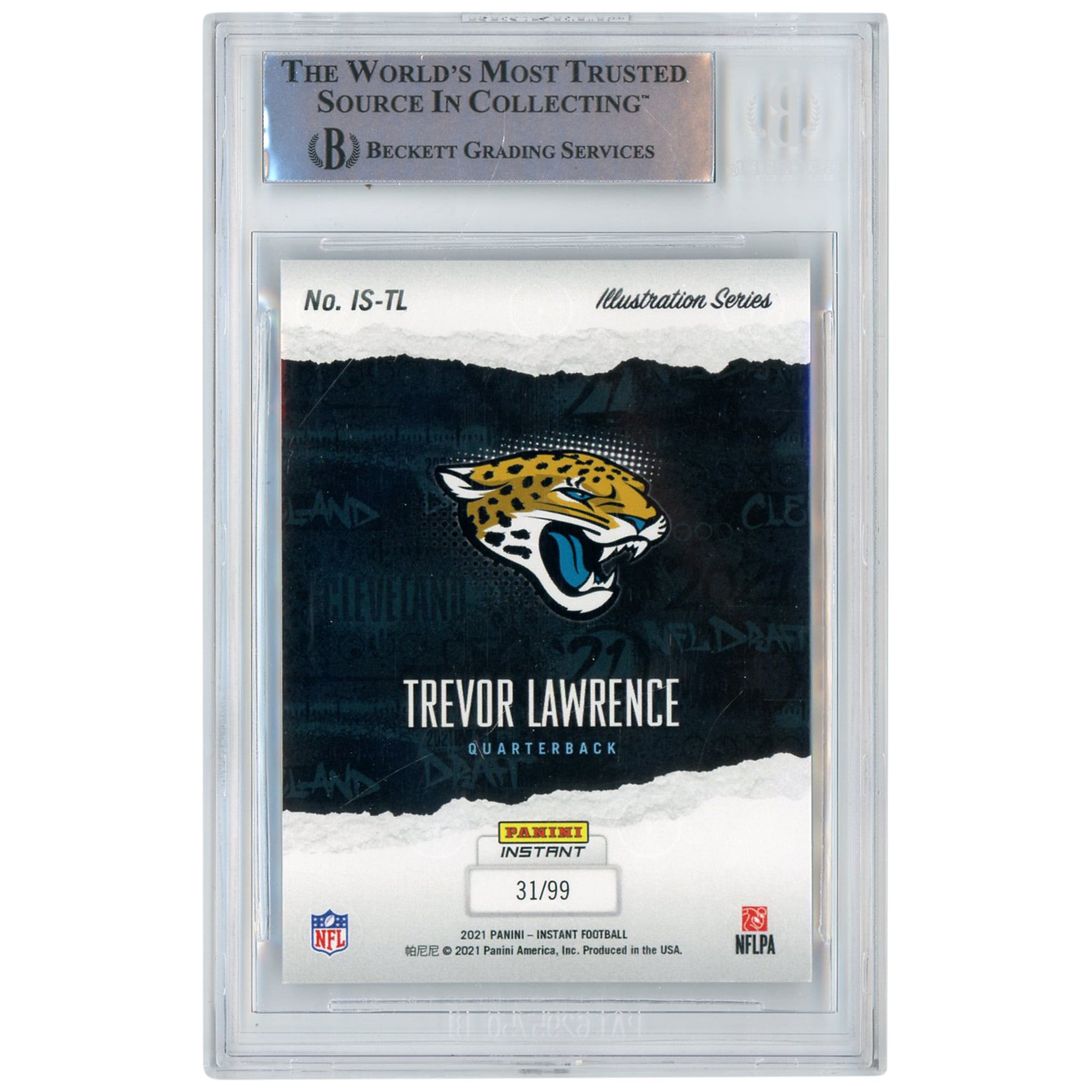Trevor Lawrence Jacksonville Jaguars Autographed 2021 Panini