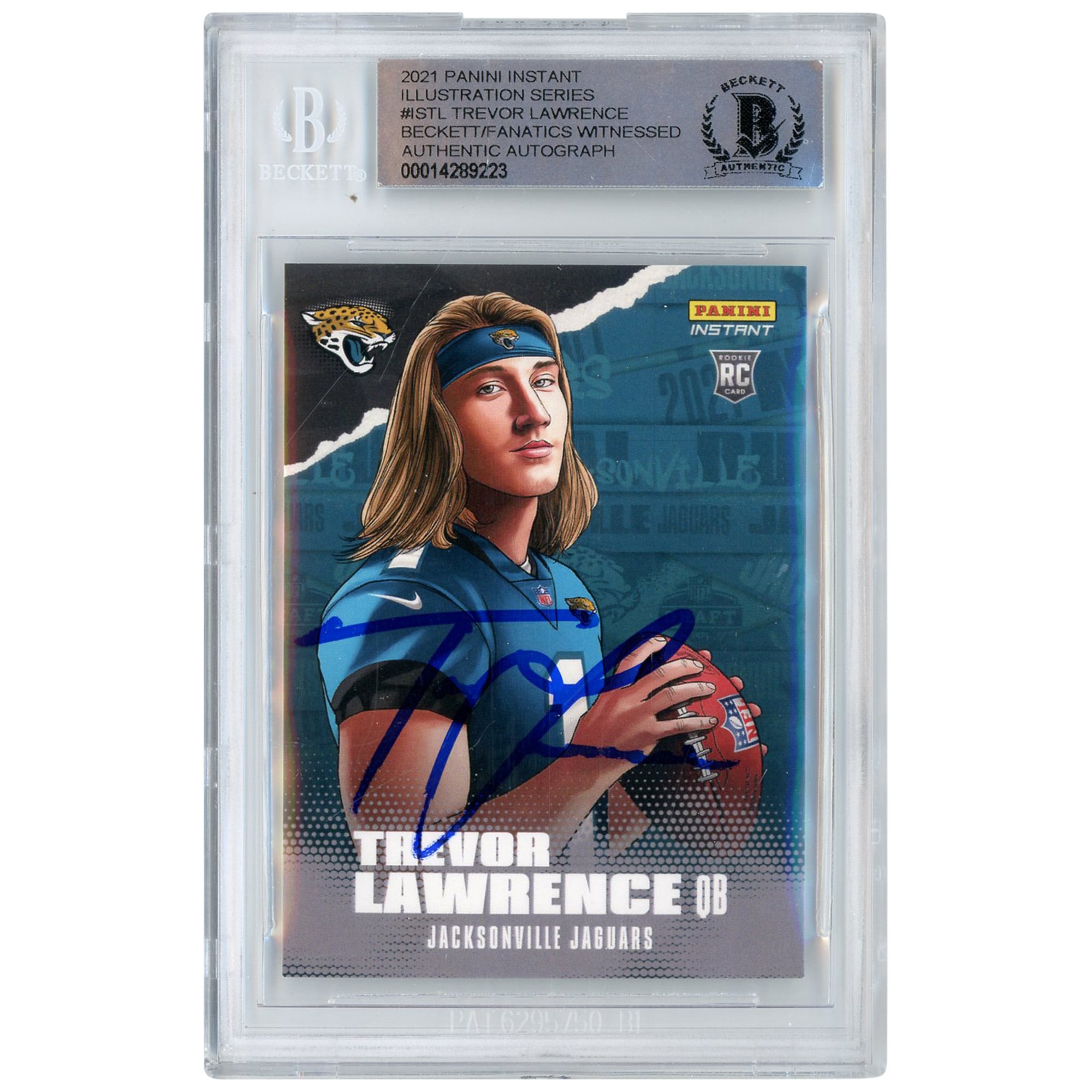 Trevor Lawrence Jacksonville Jaguars Autographed 2021 Panini