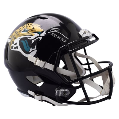 Trevor Lawrence Jacksonville Jaguars Fanatics Authentic Autographed Riddell Speed Replica Helmet with "2021 #1 PICK" Inscription