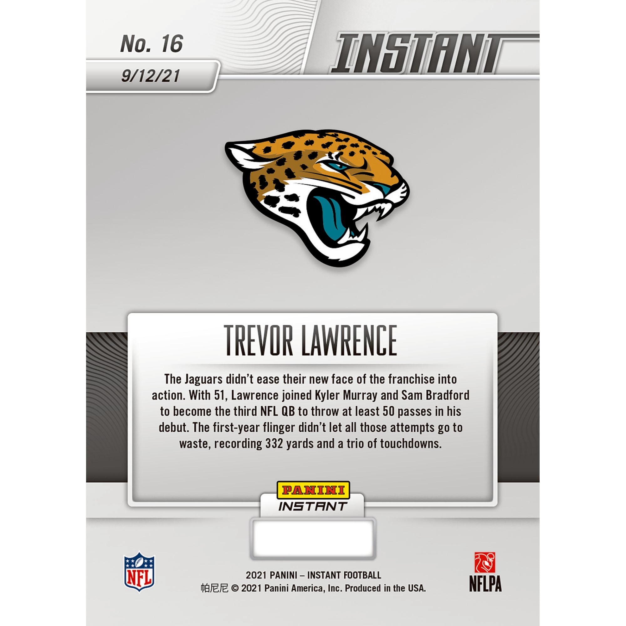 Trevor Lawrence Jacksonville Jaguars Fanatics Exclusive Parallel