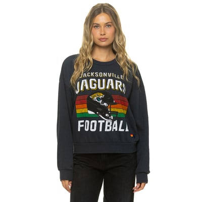 Jacksonville Jaguars Aviator Nation Unisex Relaxed Tri-Blend Sweatshirt - Charcoal