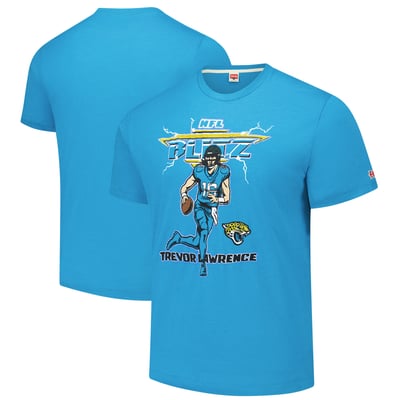 Trevor Lawrence Jacksonville Jaguars Homage Unisex NFL Blitz Player Tri-Blend T-Shirt - Teal