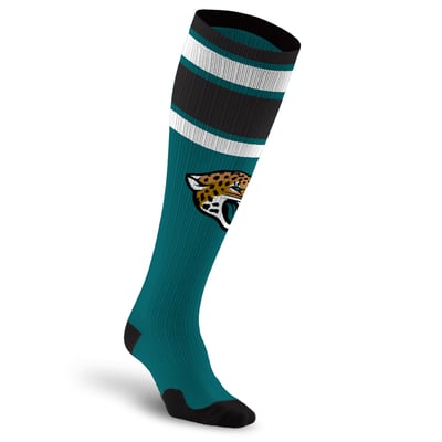 Jacksonville Jaguars PRO Compression Unisex  Classic Stripe Over-the-Calf Compression Socks