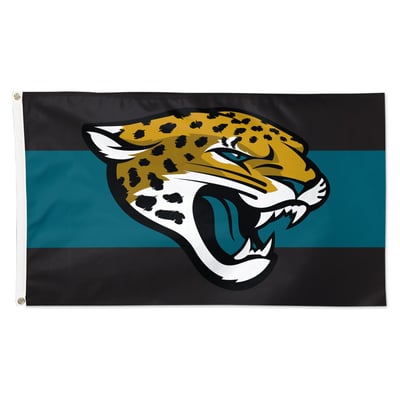 Jacksonville Jaguars WinCraft 3' x 5' Horizontal Stripe 1-Sided Deluxe Flag